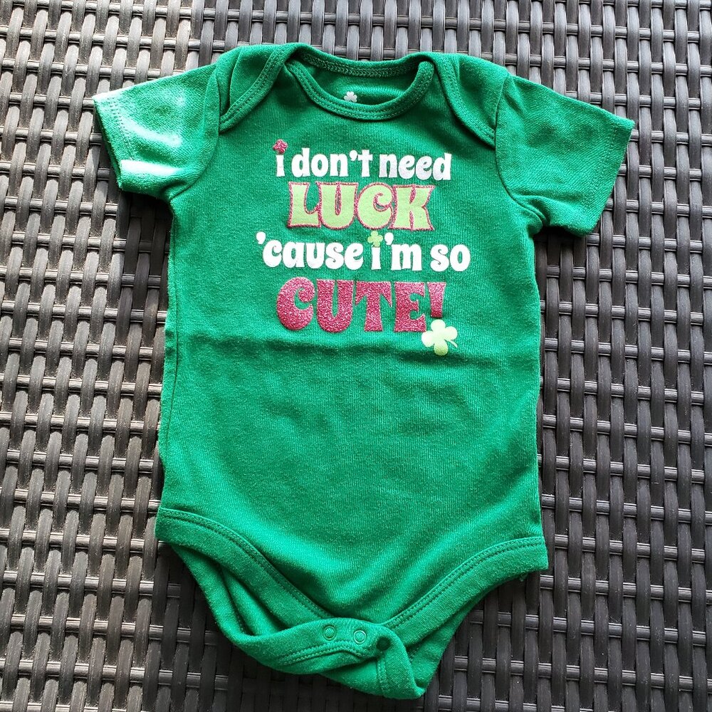 EUC Infant St. Patrick's Day onesie size 12 mos.
